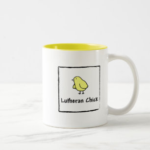 Lutheran Chick Two-Tone Coffee Mug