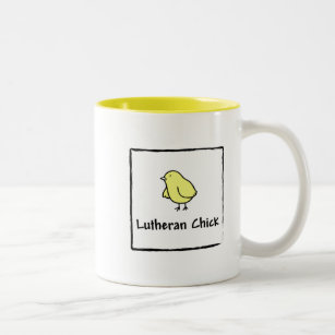 Lutheran Chick Two-Tone Coffee Mug