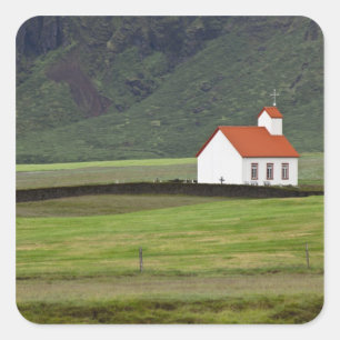 Lutheran Church, Iceland Square Sticker