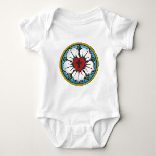 Lutheran Rose Baby Bodysuit