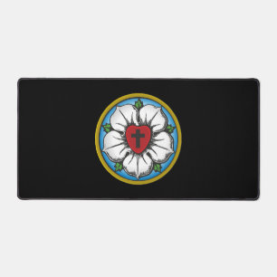 Lutheran Rose Desk Mat