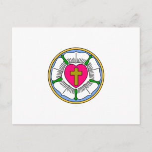Lutheran Rose Postcard