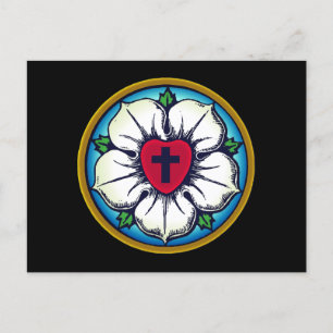 Lutheran Rose Postcard