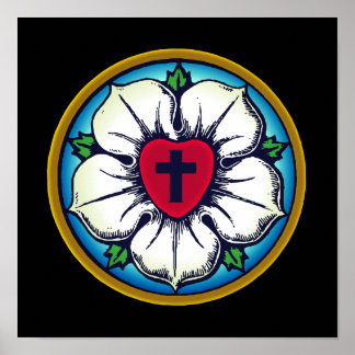 Lutheran Rose Poster