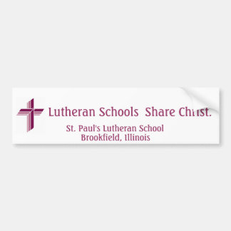 Lutheran Schools Bumper Sticker