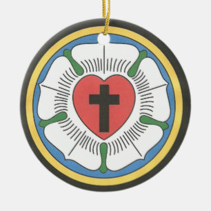 Lutheran Seal Ceramic Tree Decoration