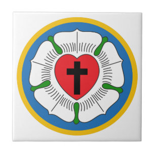 Luthers Rose Ceramic Tile