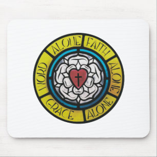 Luther's Rose Mousepad
