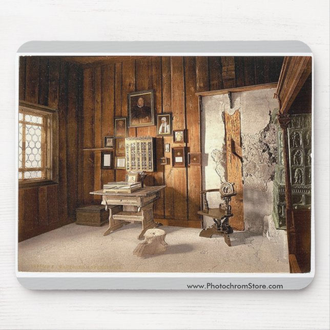 Luther's study, Wartburg, Thuringia, Germany magni Mouse Pad (Front)