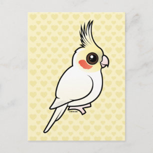 Lutino Cockatiel Postcard