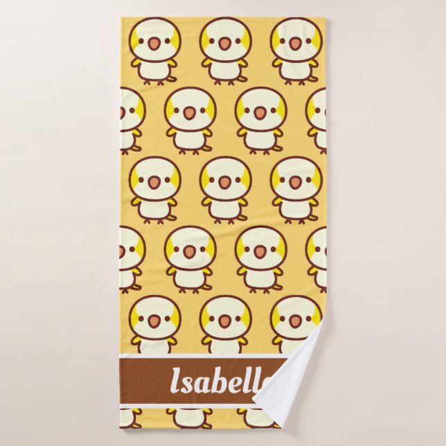 lutino Monk parakeet Bath Towel (Bath Towel)