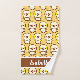 lutino Monk parakeet Hand Towel