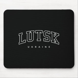 Lutsk Ukraine Trendy Varsity Athletic Style Mouse Pad