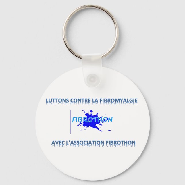 luttons  contre la fibromyalgie key ring (Front)