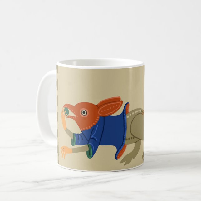 Luttrell Psalter Squirrel-Thing Coffee Mug (Front Left)