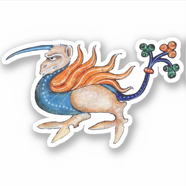 Luttrell Psalter Vinyl Sticker (Front)