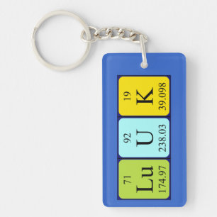 Luuk periodic table name keyring