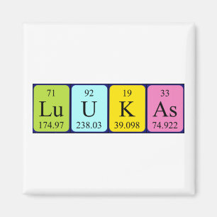 Luukas periodic table name magnet