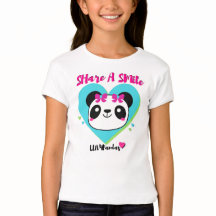 LUV4Pandas Hearts & Smiles Panda Babydoll T-Shirt