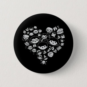 Luv 2 6 cm round badge