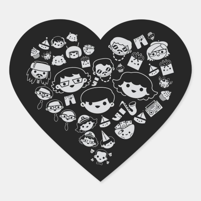 Luv 2 heart sticker (Front)