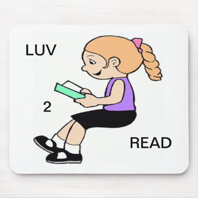 LUV 2 READ MOUSE PAD (Front)