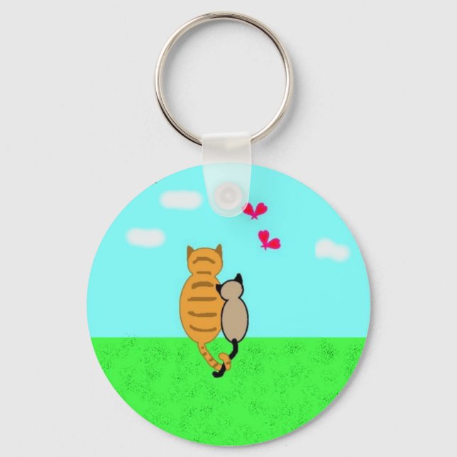 Luv Cats Key Ring (Front)