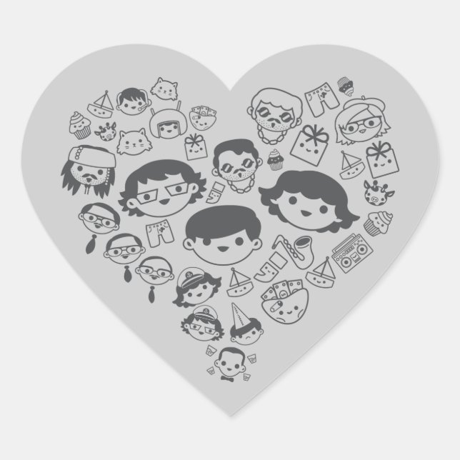 Luv Heart Sticker (Front)