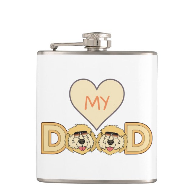 Luv My DOOD Flask! Hip Flask (Front)