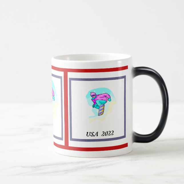 Luv to Snowboard - Magic Mug (Right)