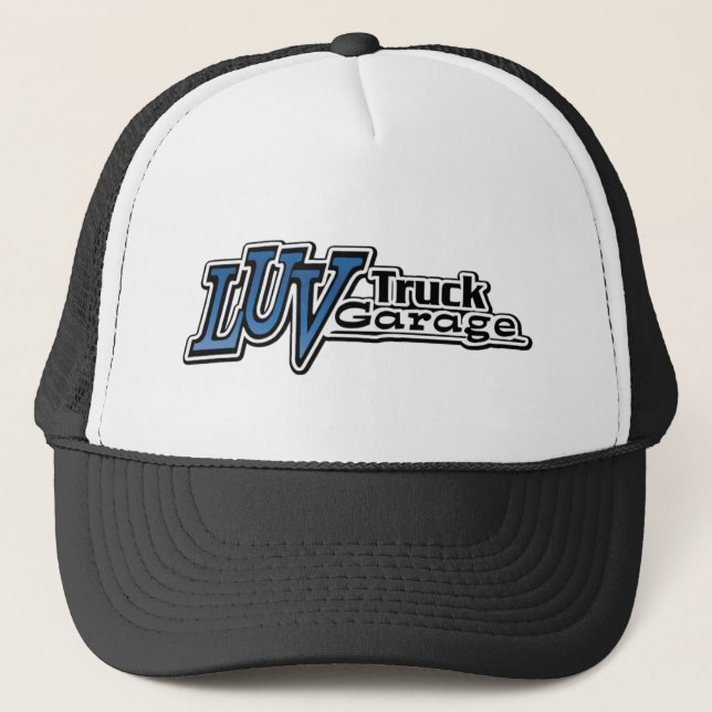 Luv Truck Garage Logo Trucker Hat (Front)