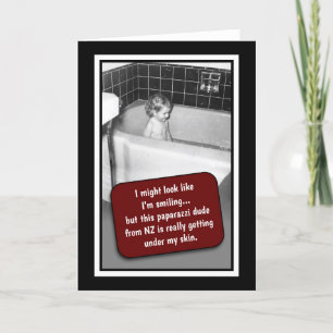 Luv U ❤️ Luv Me Fun Greeting Card w/white enve