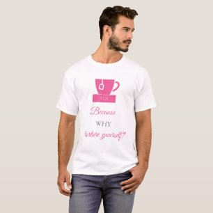 LUVACUPPA (Pink + Grey) Basic T-Shirt
