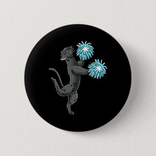 Luvcheermal Cheerleading Panther Cheerleader Cheer 6 Cm Round Badge