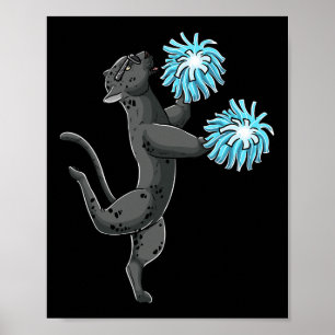 Luvcheermal Cheerleading Panther Cheerleader Cheer Poster