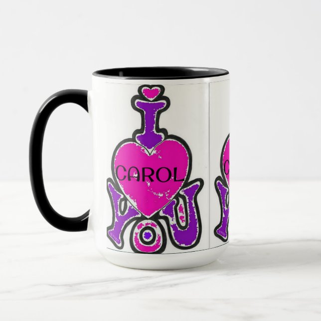 LUVMUG™ Carol- LUVYBZ® Love Gifts Coffee Cup (Left)