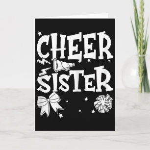 Luvsistermal Women's Cheer Sister Cheerleader Chee Card