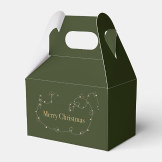 Lux Christmas Sleigh Ride Lights on Green Favour Box