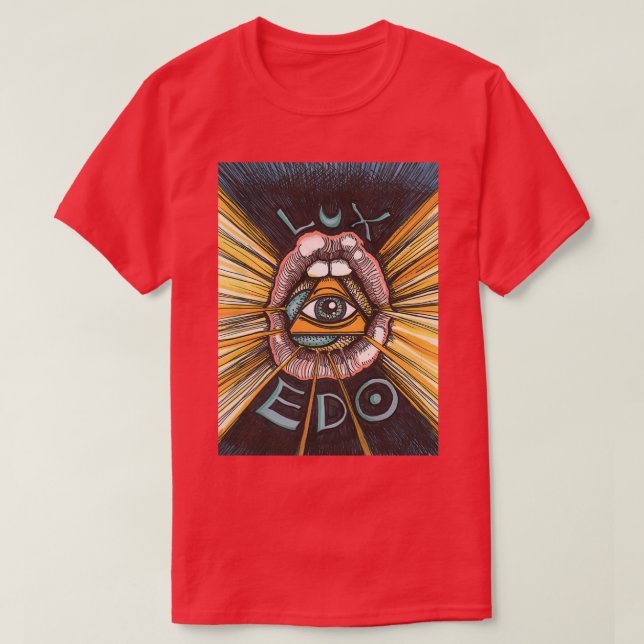 Lux Edo Sentient Sacrement colour version T-Shirt (Design Front)