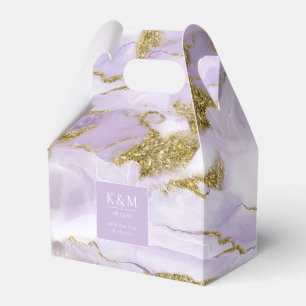 Lux Ink Lavender Abstract ID990 Favour Box