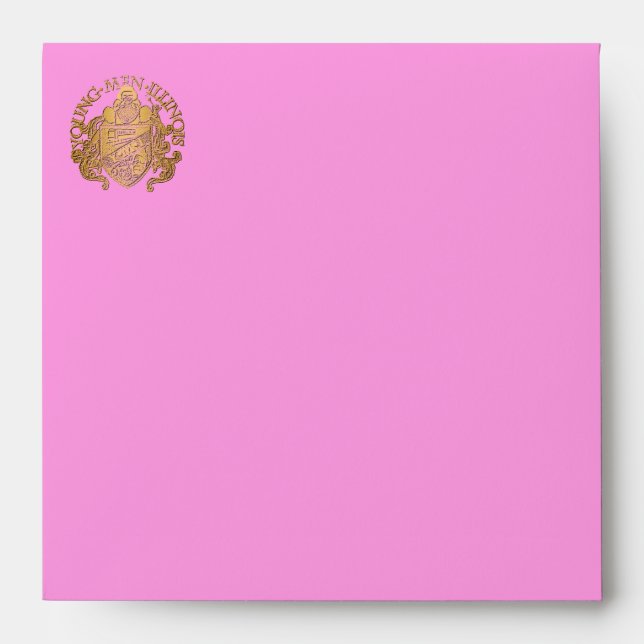 Lux Jewelled Hindu Wedding Your Logo Custom Envelope (Front)