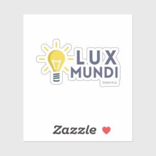 Lux Mundi (Light of the Word) Bible Sticker