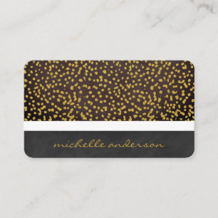 Lux Texture and Gold Speck Pattern II Business Card