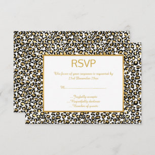 LUXE ANIMAL LEOPARD PATTERNED RSVP