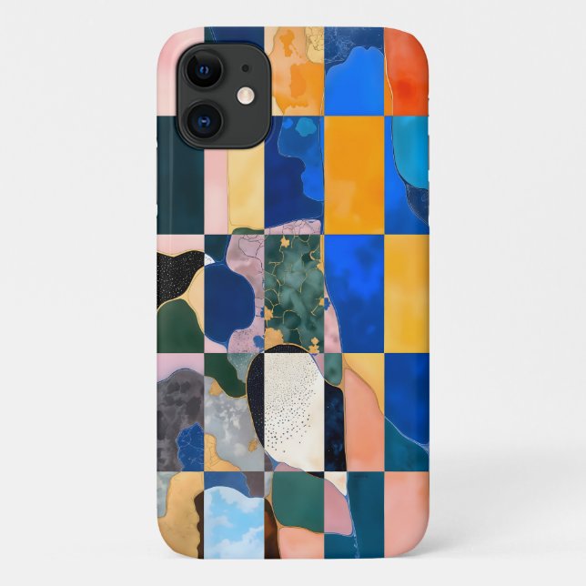 Luxe Chequerboard Curtain Case-Mate iPhone Case (Back)