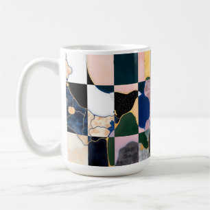 Luxe Chequerboard Curtain Coffee Mug