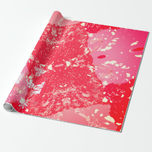 luxe chic girl wallpaper wrapping paper