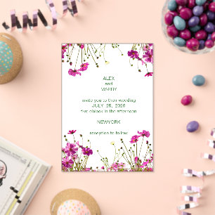Luxe Clear Acrylic Wedding Invitation