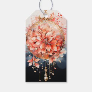 Luxe Coral Elegance: Adorned in Coral Gift Tags