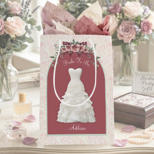 Luxe Dusty Rose Bride To Be Medium Gift Bag